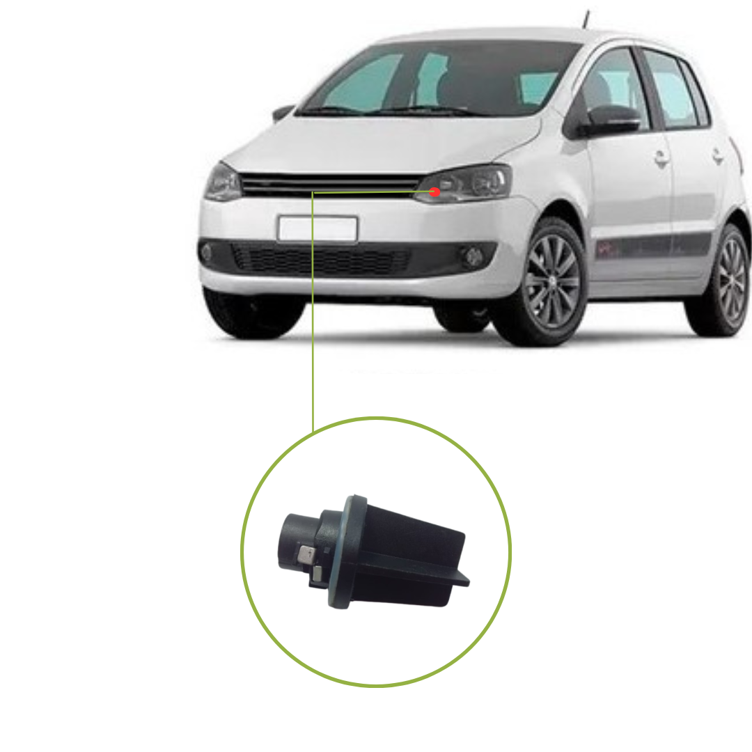 Soquete original do pisca-seta do farol Volkswagen Fox SpaceFox 2010 a 2014